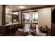 Well appointed common area with dining, bar, and comfortable sitting areas at 2201 W Cornwallis Rd # 2B-2, Durham, NC 27705