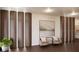 Comfortable lobby area with elegant decor, accent lighting and art at 2201 W Cornwallis Rd # 2B-31, Durham, NC 27705