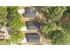 An aerial view of the neighborhood with well-maintained lawns at 2305 Pinecroft Dv, Burlington, NC 27217