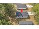 An aerial view showcasing the layout of the home at 2305 Pinecroft Dv, Burlington, NC 27217