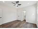 Bedroom featuring a large closet and bathroom, offering space and convenience at 2309 Pinecroft Dr, Burlington, NC 27217