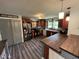 Traditional kitchen featuring wood cabinets, stainless steel appliances and butcher block countertops at 2433 Zacks Mill Rd, Angier, NC 27501