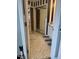 Bathroom featuring decorative tile flooring, a toilet, and a mirrored closet at 2452 Bay Harbor Dr, Raleigh, NC 27604