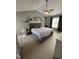 Spacious main bedroom features a vaulted ceiling and neutral decor at 2452 Bay Harbor Dr, Raleigh, NC 27604