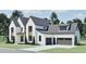 Attractive white two-story home with a spacious three-car garage and beautiful landscaping at 249 Mollie Meadow Dr, Zebulon, NC 27597