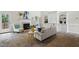Bright living room featuring a fireplace, built-in shelves, and neutral tones for a calming atmosphere at 3020 Woods Walk Way, Rocky Mount, NC 27804