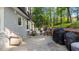 Backyard featuring a large patio and beautiful landscaping at 3070 Cameron Dr, Henderson, NC 27536