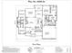 Detailed first floor plan showing bedroom, Gathering room, kitchen and two-car garage at 50 Heritage Trail, Zebulon, NC 27597