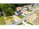 Aerial view of new home in developing neighborhood at 1012 Lily Claire Ln, Fuquay Varina, NC 27526