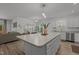 Open concept kitchen featuring a large island, modern finishes, and an open floorplan at 1051 Upland Reach, Sanford, NC 27332