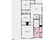 Second floor layout with three bedrooms, two bathrooms, laundry and loft at 1053 Hardin Hill Ln, Knightdale, NC 27545