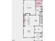 Open-concept first floor layout with kitchen, dining, living room, study, 2-car garage, and covered outdoor living at 1053 Hardin Hill Ln, Knightdale, NC 27545