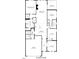 Floor plan showing the layout of the home, with dimensions for the primary bedroom, kitchen, and living spaces at 1104 Briar Gate Dr, Holly Springs, NC 27540
