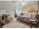 Comfortable bedroom featuring a bedroom suite, desk, and neutral carpet at 1149 The Preserve Trl, Chapel Hill, NC 27517