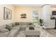 Comfortable living room with modern flooring and a neutral color scheme at 121 Lena Ct, Burlington, NC 27217