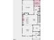 An open floorplan showcasing the kitchen, dining, gathering room, and two-car garage at 1216 Hardin Hill Ln, Knightdale, NC 27545