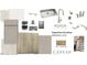 Interior design materials showcasing kitchen cabinets, countertops, flooring, and fixtures at 1216 Hardin Hill Ln, Knightdale, NC 27545