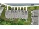 Drone shot of townhome community with well-kept lawns, individual patios, and dedicated parking at 136 Thornhill Dr, Burlington, NC 27215