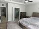 Light and airy main bedroom features a ceiling fan and ensuite bathroom at 146 Verona Villa Dr, Burlington, NC 27215