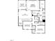 Detailed floor plan showcasing the layout of the home's second floor, including bedrooms, bathrooms, and closets at 2224 Yumeewarra Dr, Apex, NC 27502