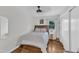 Bright bedroom with a single bed, hardwood floors, and ample natural light at 2528 Barwick Dr, Durham, NC 27704