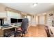 Spacious office with dual monitors and bright overhead lighting at 3012 Optimist Farm Rd, Apex, NC 27539