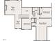 Upstairs floor plan highlights bedrooms, a bathroom, loft and bonus room with detailed dimensions at 393 Abingdon Farms Dr, Selma, NC 27576