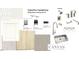 Selection of interior features, including flooring, cabinets, backsplash, faucets, and sink at 416 Rowe Way, Knightdale, NC 27545