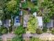 Aerial view of the neighborhood featuring the home, backyard, and surrounding houses at 425 Morrison Ave, Raleigh, NC 27608