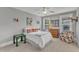 Cozy bedroom with carpet, a ceiling fan, and bright windows at 425 Morrison Ave, Raleigh, NC 27608