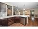 Well-appointed kitchen connects to living spaces and features stainless appliances at 45 Imperial Dr, Clayton, NC 27527