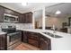 Well-equipped kitchen features stainless steel appliances and a smooth countertop at 45 Imperial Dr, Clayton, NC 27527
