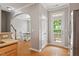 Bright kitchen with stainless steel appliances and adjacent dining area, ideal for entertaining at 5003 Celtic Ct, Raleigh, NC 27612