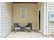 Private patio with seating, offering a relaxing outdoor space at 5003 Celtic Ct, Raleigh, NC 27612