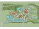 Community map highlighting lot locations and amenities, including a pond and clubhouse at 508 Yeowell Dr, Chapel Hill, NC 27514