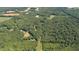Panoramic aerial view of lush, verdant forest and scattered clearings at 7849 Circle L Trl, Rougemont, NC 27572