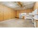 Spacious barn interior with ample lighting, cabinets and counter space; great for storage at 7849 Circle L Trl, Rougemont, NC 27572