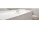 Close up of a well-lit bathroom featuring a white vanity at 8201 Blue Heron Way, Raleigh, NC 27615
