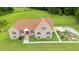 Lovely traditional home with brick facade, manicured lawn, and classic design at 8415 Meadow View Ln, Bahama, NC 27503