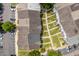 An aerial view of the apartment complex, showing the parking lot and community walkways at 8620 Neuse Club Ln # 107, Raleigh, NC 27616
