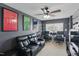Well-lit bedroom featuring a home theater arrangement at 8620 Neuse Club Ln # 107, Raleigh, NC 27616
