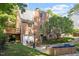 Inviting backyard with a patio, seating, and string lights at 1100 Brooks Ave, Raleigh, NC 27607