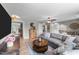 Inviting living room with an open layout, comfortable seating, and stylish decor at 112 Pearsall Farm Ln, Clayton, NC 27527