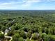Scenic aerial view showcasing the neighborhood surrounded by dense greenery at 116 Berry Hill Dr, Raleigh, NC 27615