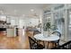 Open-concept floor plan that joins the kitchen, dining area, and living room at 1217 Chalk Maple Dr, Cary, NC 27519