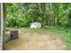 Large backyard featuring storage shed and air conditioning unit at 1621 N Park Ave, Burlington, NC 27217