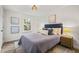 Cozy bedroom with natural light, wood floors, stylish décor, and warm ambient lighting at 1621 N Park Ave, Burlington, NC 27217