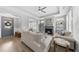 Cozy living room with a fireplace, comfortable sofas, and stylish decor, creating a welcoming atmosphere at 1727 Pinecliff Ct, Fuquay Varina, NC 27526