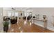 Spacious living room with hardwood floors, stylish furniture, and an open layout perfect for entertaining at 1831 Middlebrook Dr, Raleigh, NC 27615