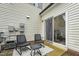 Cozy patio with seating, perfect for outdoor relaxing and entertaining with nearby electrical utilities at 241 White Oak Ridge Dr, Garner, NC 27529